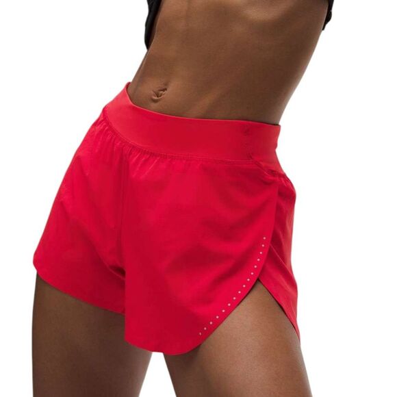 Lululemon Fast and Free High-Rise Classic-Fit Short 3" *Lulu Red - Picture 5 of 9